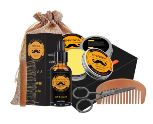 Envisha 5 Piece Set Men Beard Grooming Kit