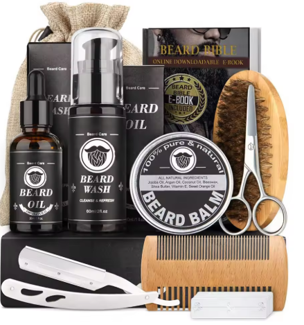 8pcs Beard Growth Kit