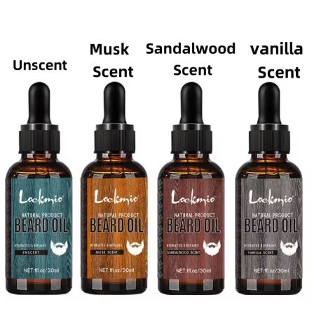 Lockmio 4 Pack Beard Oils.