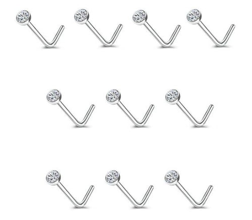 Nose Studs with Diamante