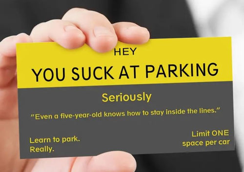 You Suck At Parking Card