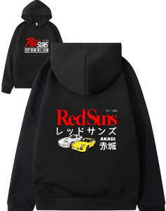 Red Suns Graphic Hoodie