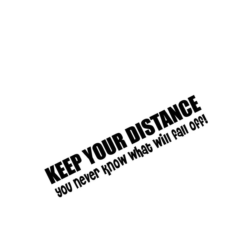 Keep your Distance Decal - Funsize Industries