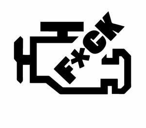F*ck Engine Light Decal - Funsize Industries