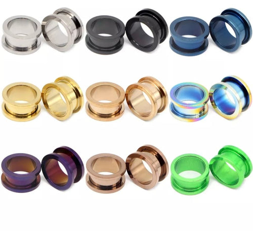 Stainless Steel Ear Tunnels