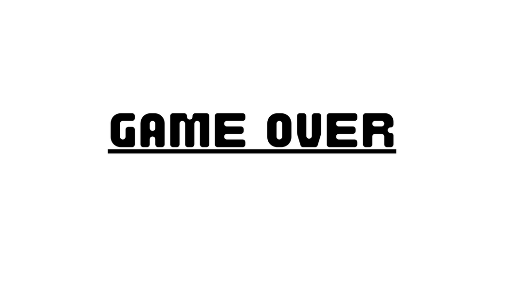 Game Over Banner