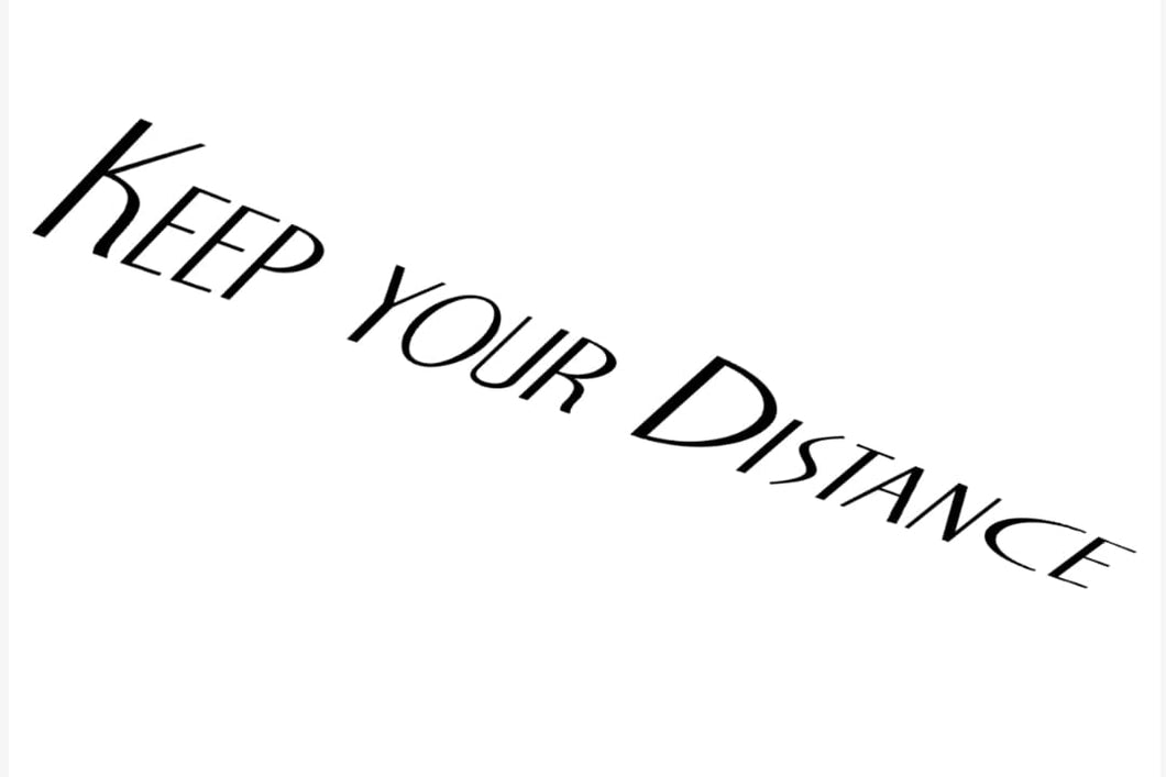 Keep Your Distance Decal - Funsize Industries