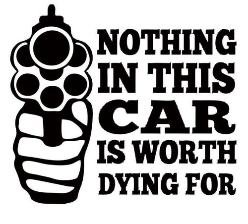Nothing In This Car. Decal - Funsize Industries