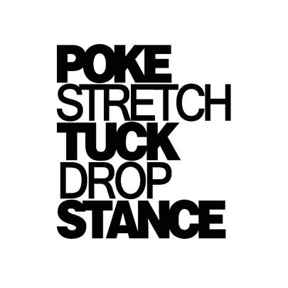 Poke Stretch Tuck Drop Stance Decal