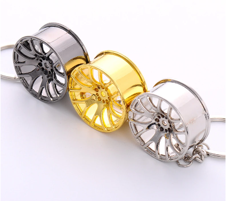 Alloy Wheel Keychain